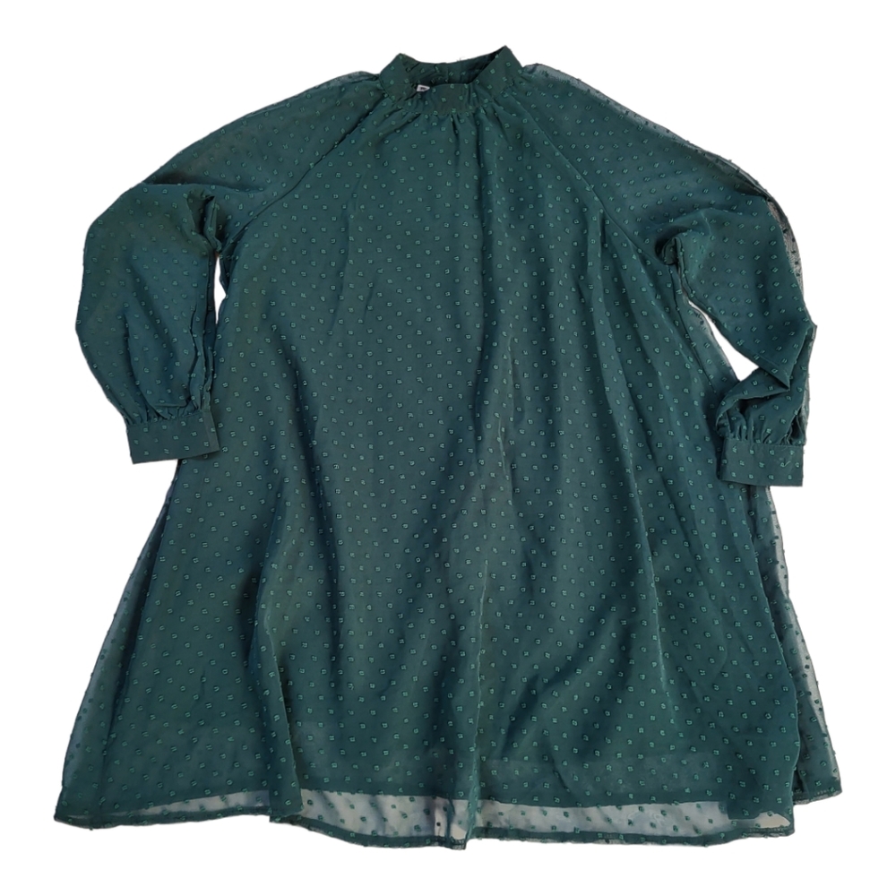 🪷3/$20🪷  Babydoll Boho Dress Wedding Guest Party Dress Forest Emerald Green